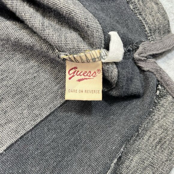 Guess Classic Sportswear Polo Men’s XL Gray Striped Casual Shirt - Picture 5 of 11